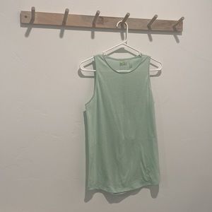 Nordstrom Zella Twist Back Tank Top Green